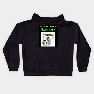 Malcolm X Self-Defense Kids Hoodie